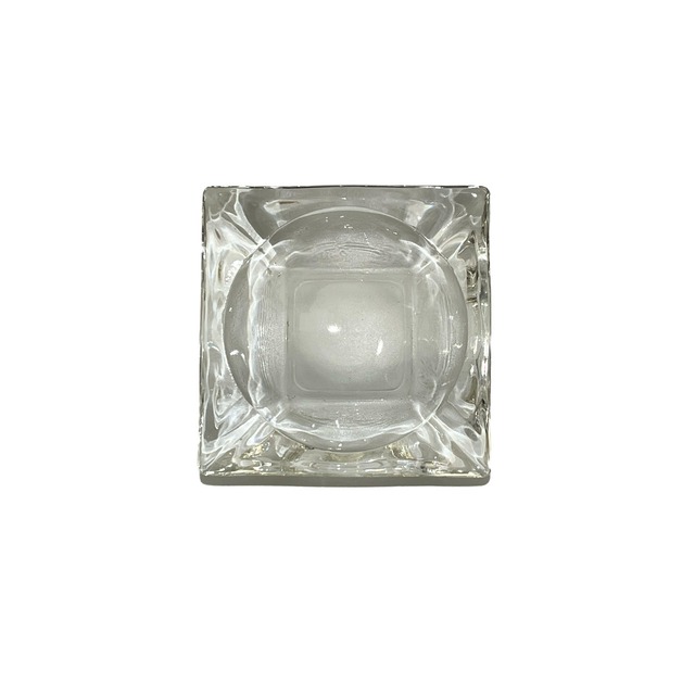 Square Glass Ash Tray - Clear