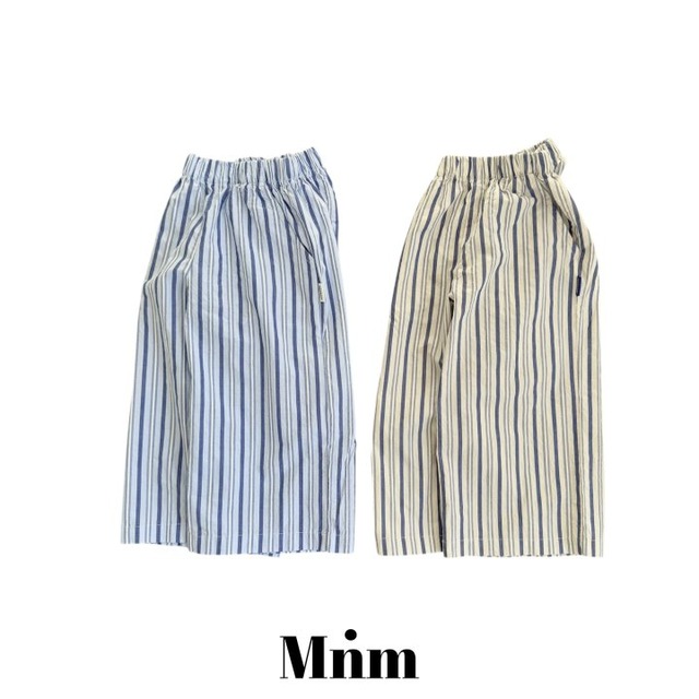 【取寄】minimal｜combi stripe pants｜コンビストライプパンツ｜S-JM｜kids&jr｜26 summer