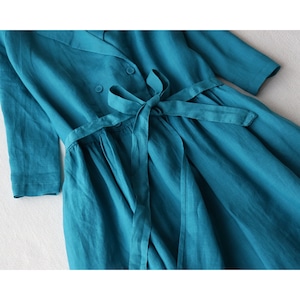 魔女の夏至祭り〜リネンダブルボタンの七分袖羽織ワンピース〜M23204