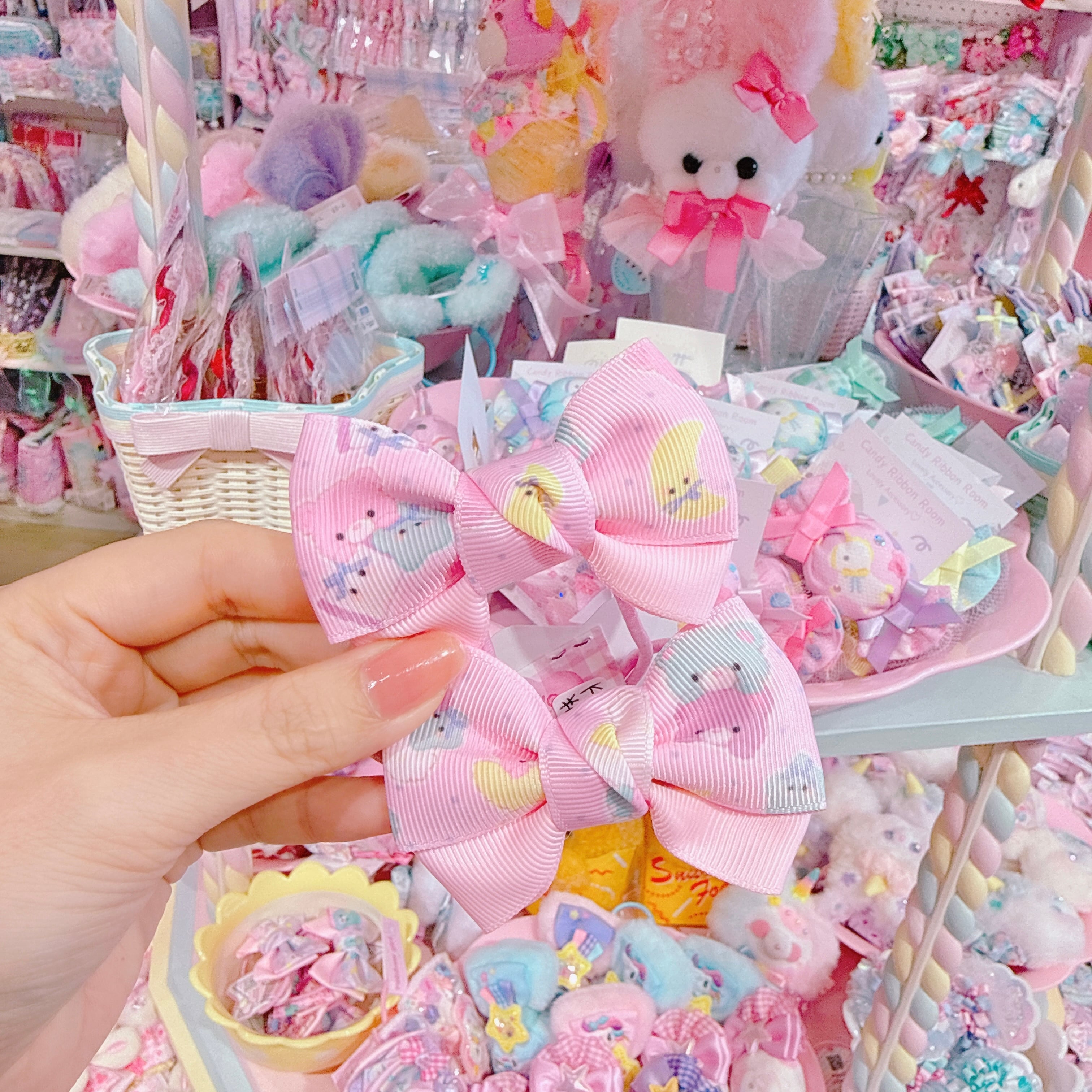 【K6】87-4シンプルツインヘアゴム