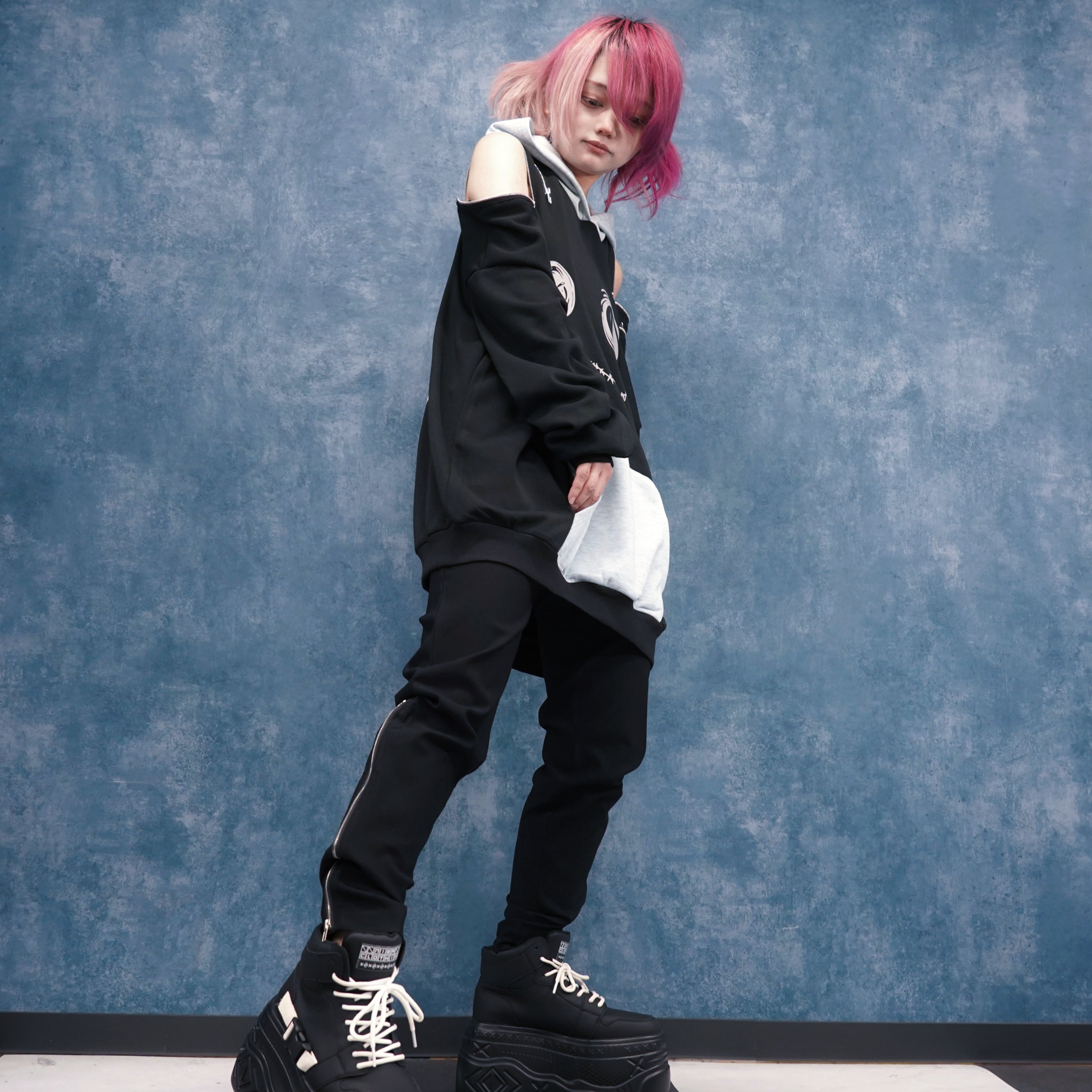 メンズ PHENOMENON スキニー swag URAHARA zip design