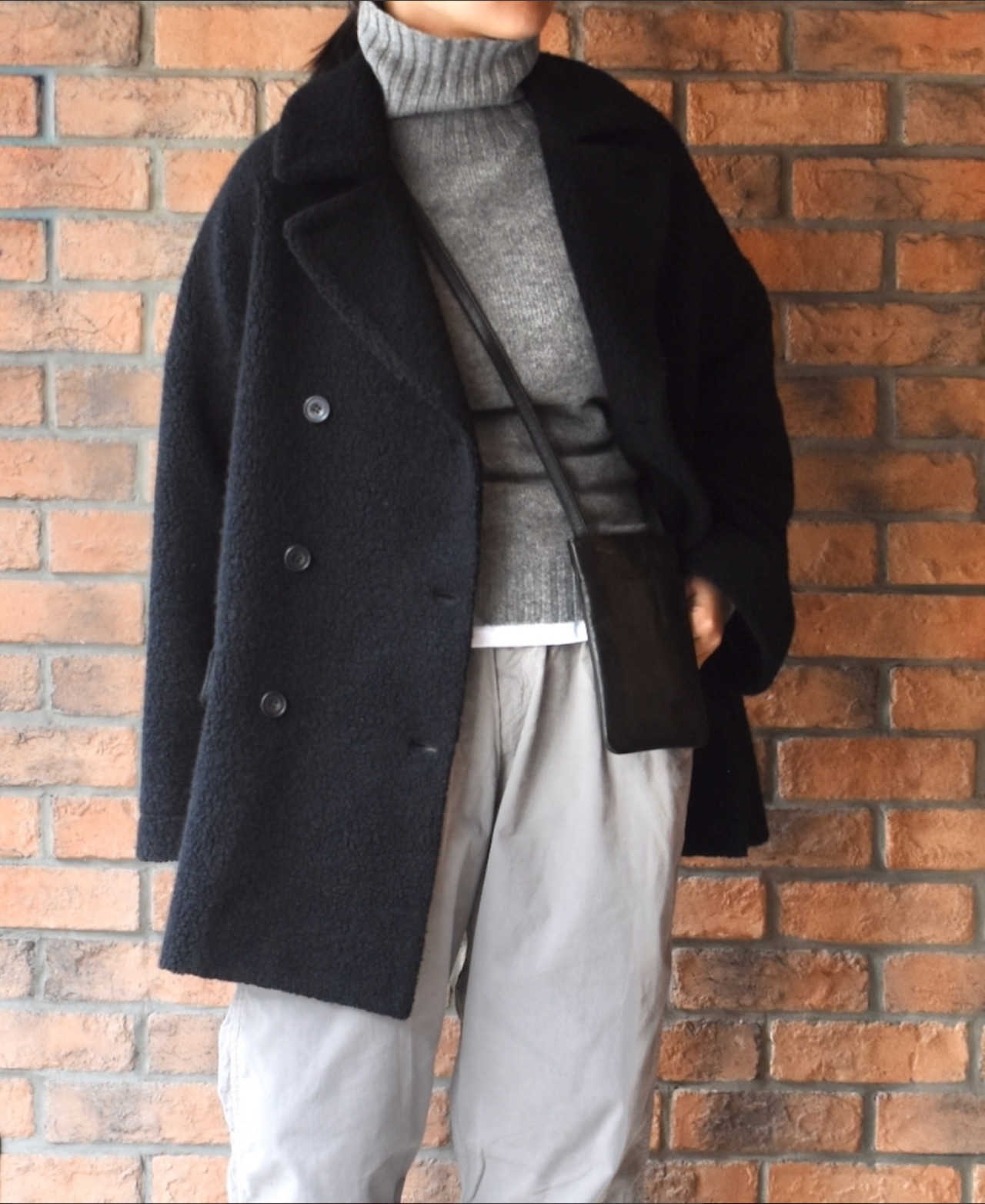 maison de soil(メゾンドソイル) ボアウール 軽量コート RECYCLE BOA WOOL DOUBLE OVER COAT