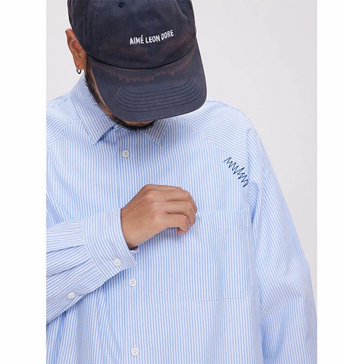 ★RETRO CASUAL STRIPED SHIRT　　　A0702