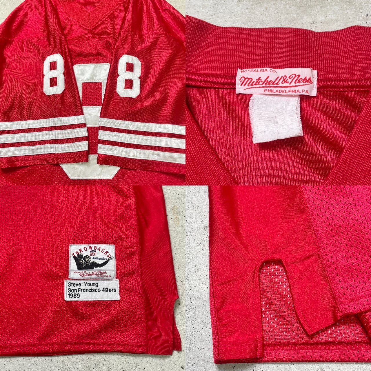 90年代 Mitchell & Ness NFL San Francisco 49ers Steve Young