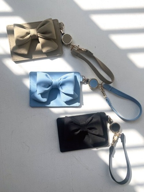 サニーサイド ぷくぷくリボン リール パスケース ICカードケース JW-0647の画像