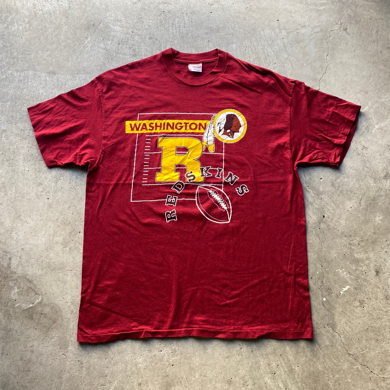 90年代 NFL WASHINGTON REDSKINS ワシントン・レッドスキンズ プリント 