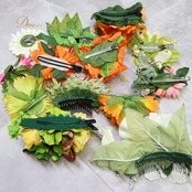 フラダンス 小物 まとめ売り 70点以上 セット レイ フラワーレイ ククイ クウペエ ネックレス シェルレイ パレオ イリマ 白 黄 緑 紫 赤 ピンク カラフル アクセサリー ヘアクリップ ヘアアクセサリー タヒチアン ホワイト系 レッド系 ピンク系