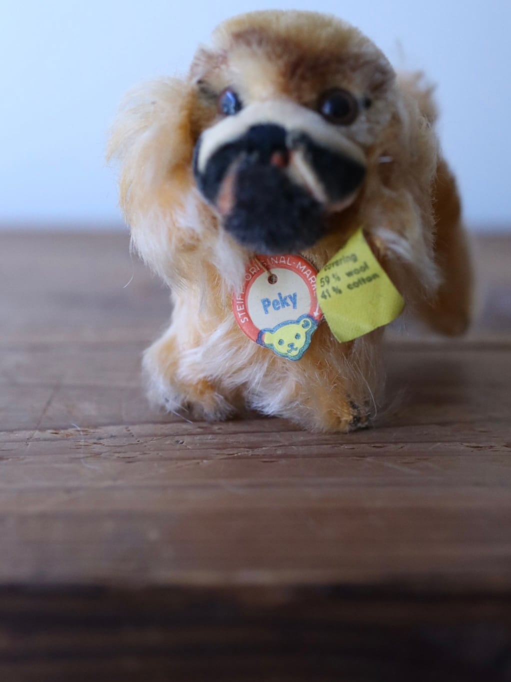 ヴィンテージ シュタイフ 犬 イヌ ペキニーズ Steiff Peky ８㎝