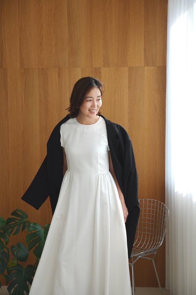 EVERYDAY DRESS mature s-sleeve ホワイト long 数量限定