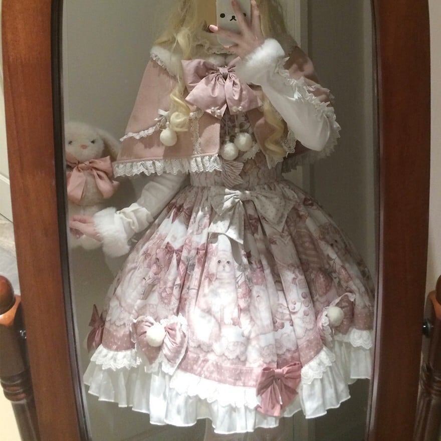 甘ロリ ケープセットアップ JSK×ふんわりデザイン|WithU | ゴスロリ 甘ロリ ケープセットアップ JSK×ふんわりデザイン|WithU | ゴスロリ