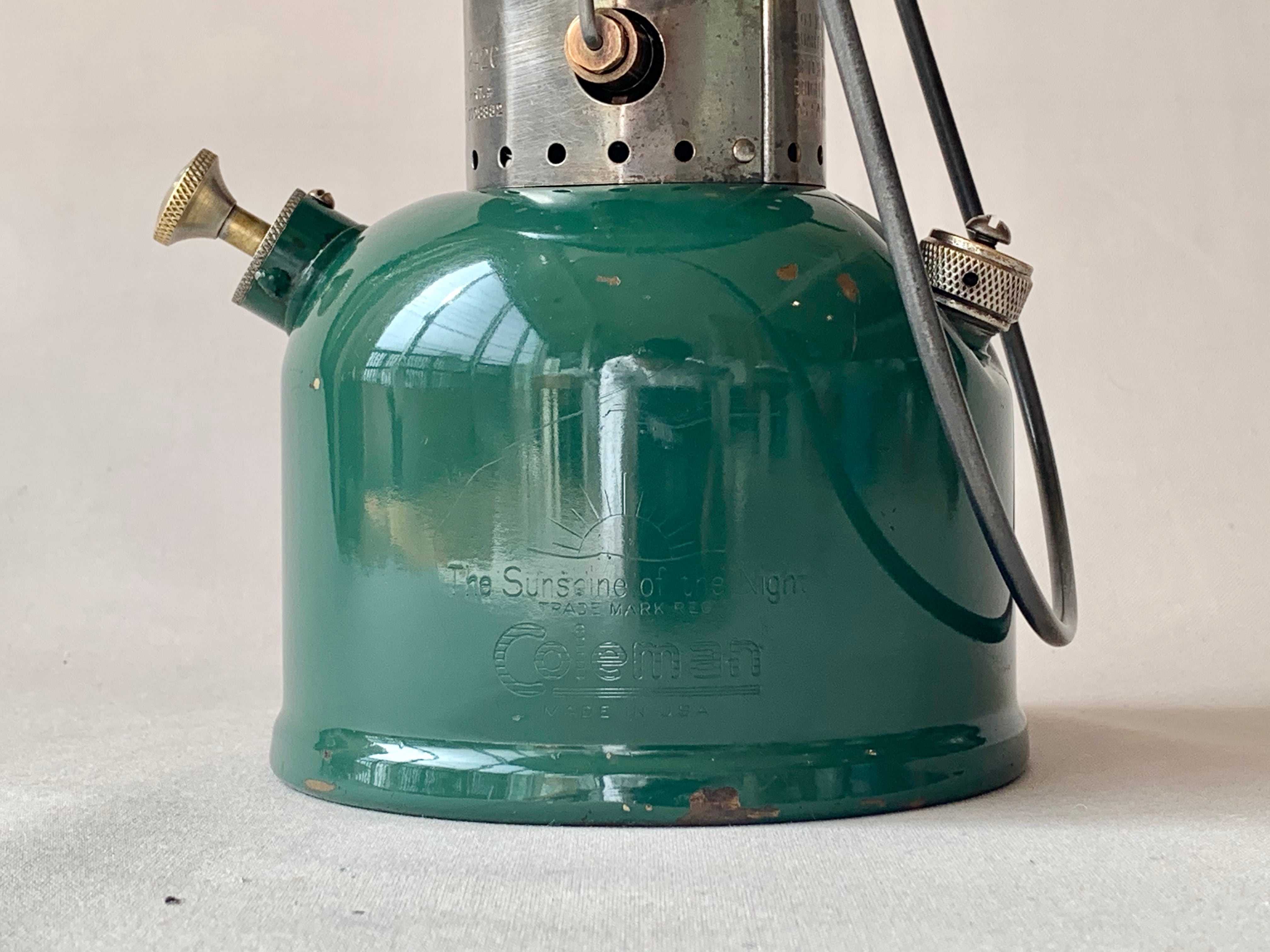 点火良好1946/12 Coleman Lantern 242C ビンテージランタン | old