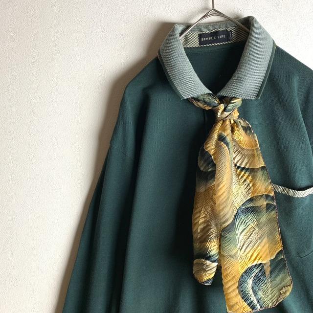 ～"scarf polo shirt" green～