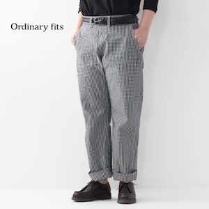 【SALE 30%OFF】ordinary fits [オーディナリーフィッツ] RANCH PANTS / CHECK [OF-P110] ランチパンツ・チェックパンツ・ワークパンツ・ワイドパンツ・LADY'S [2022SS]