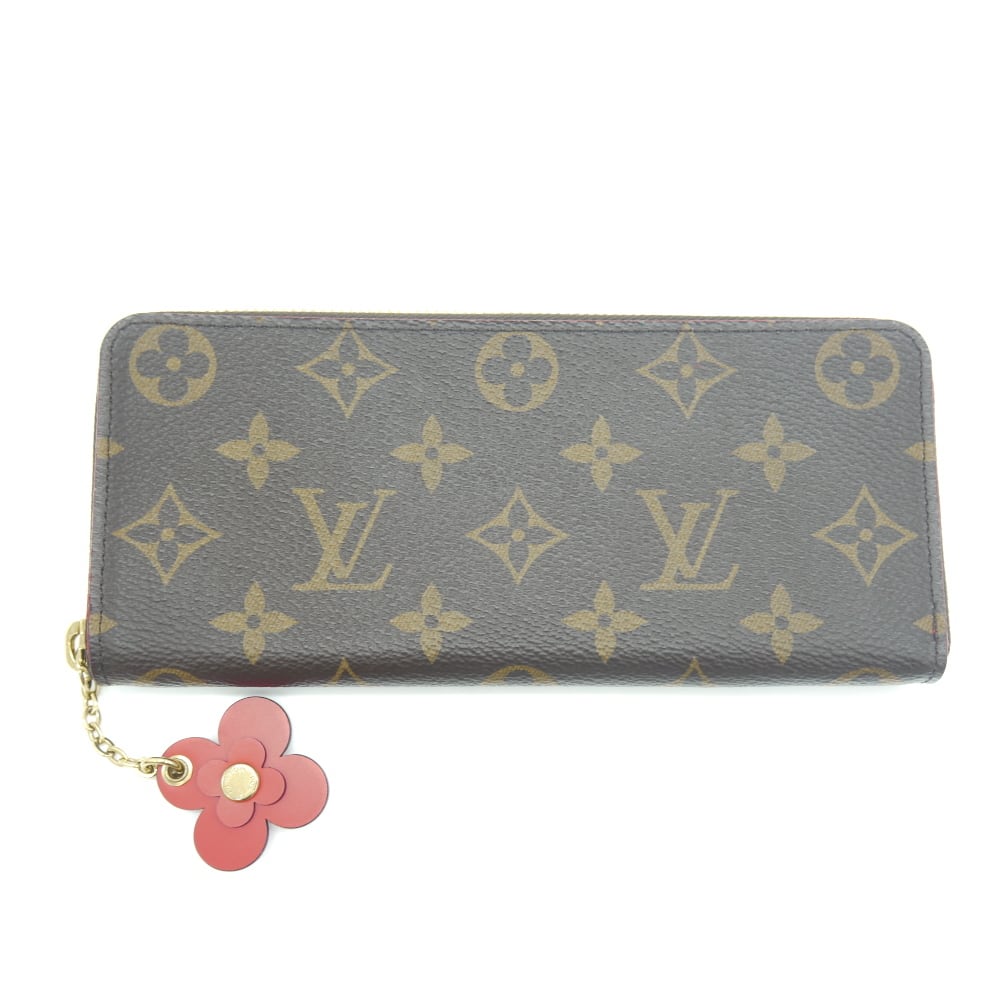 LOUIS VUITTON ルイ･ヴィトン 長財布 ポルトフォイユ・クレマンス M62940 モノグラム フラワーチャーム Y02650