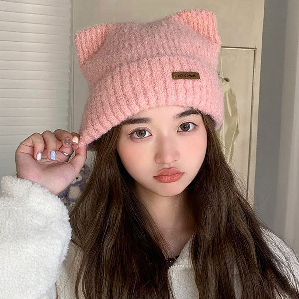 新品未使用　アルチビオ猫耳ニット帽 アルチビオ 猫耳ニット帽 未使用 Gobi] ニット帽 カシミヤ 100