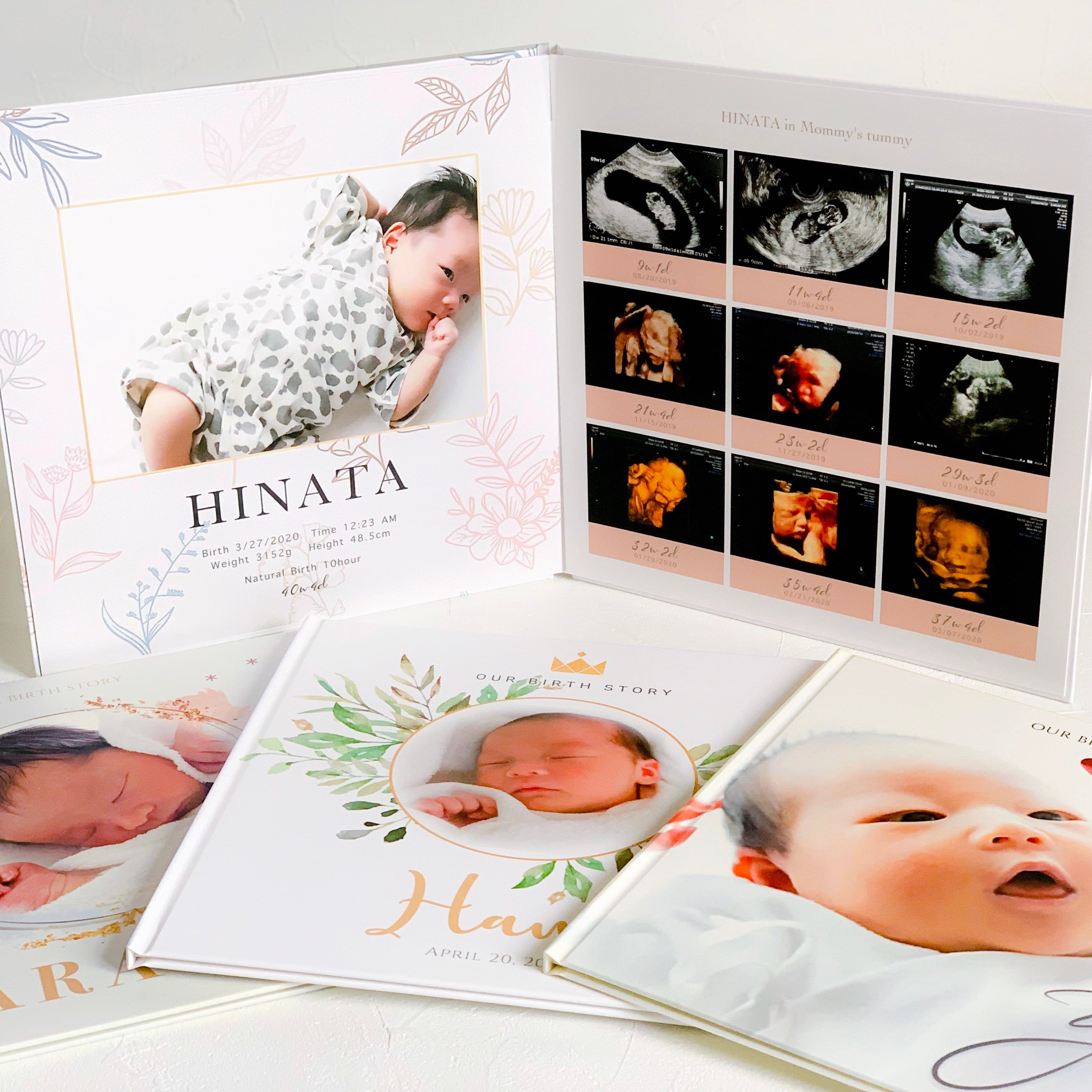 エコーフォトブック ハードカバー Our Birth Story Dropit Fm