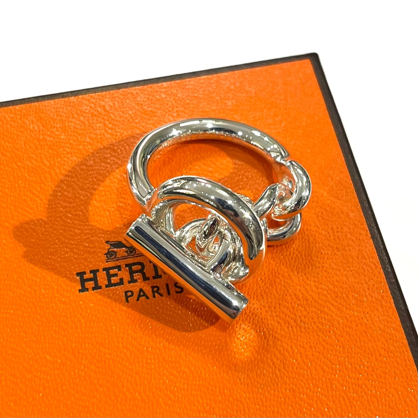 希少サイズ【HERMÈS】【58/17】2713 エルメス チェーントグル