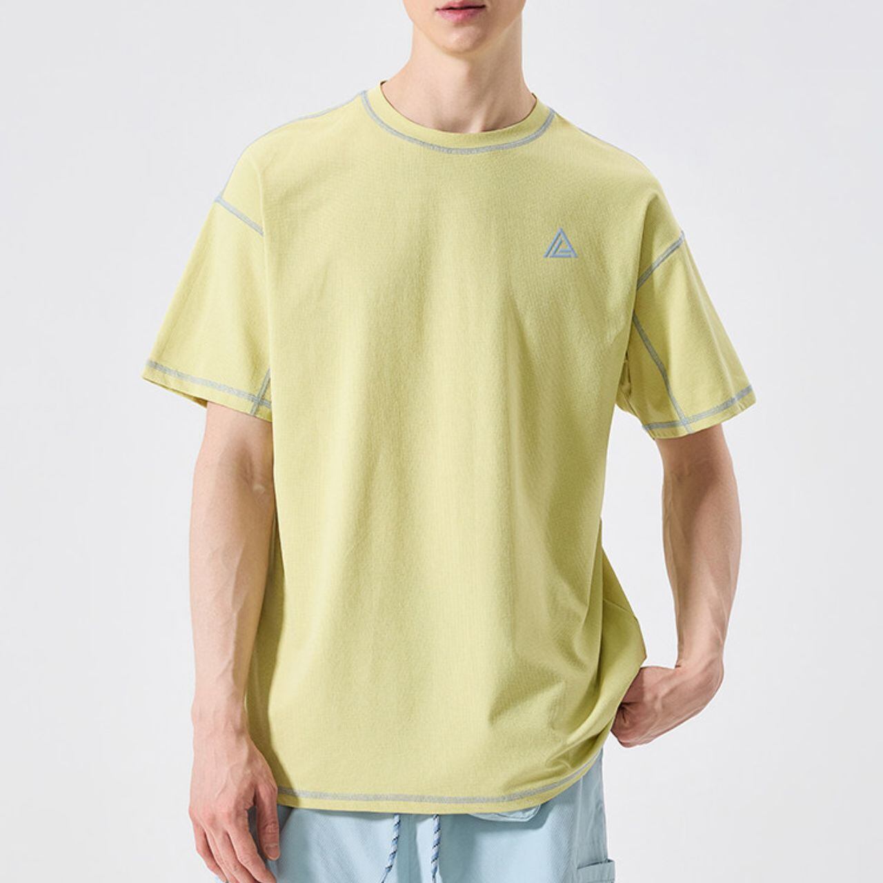 ロゴプリントステッチディテールTシャツ R00228