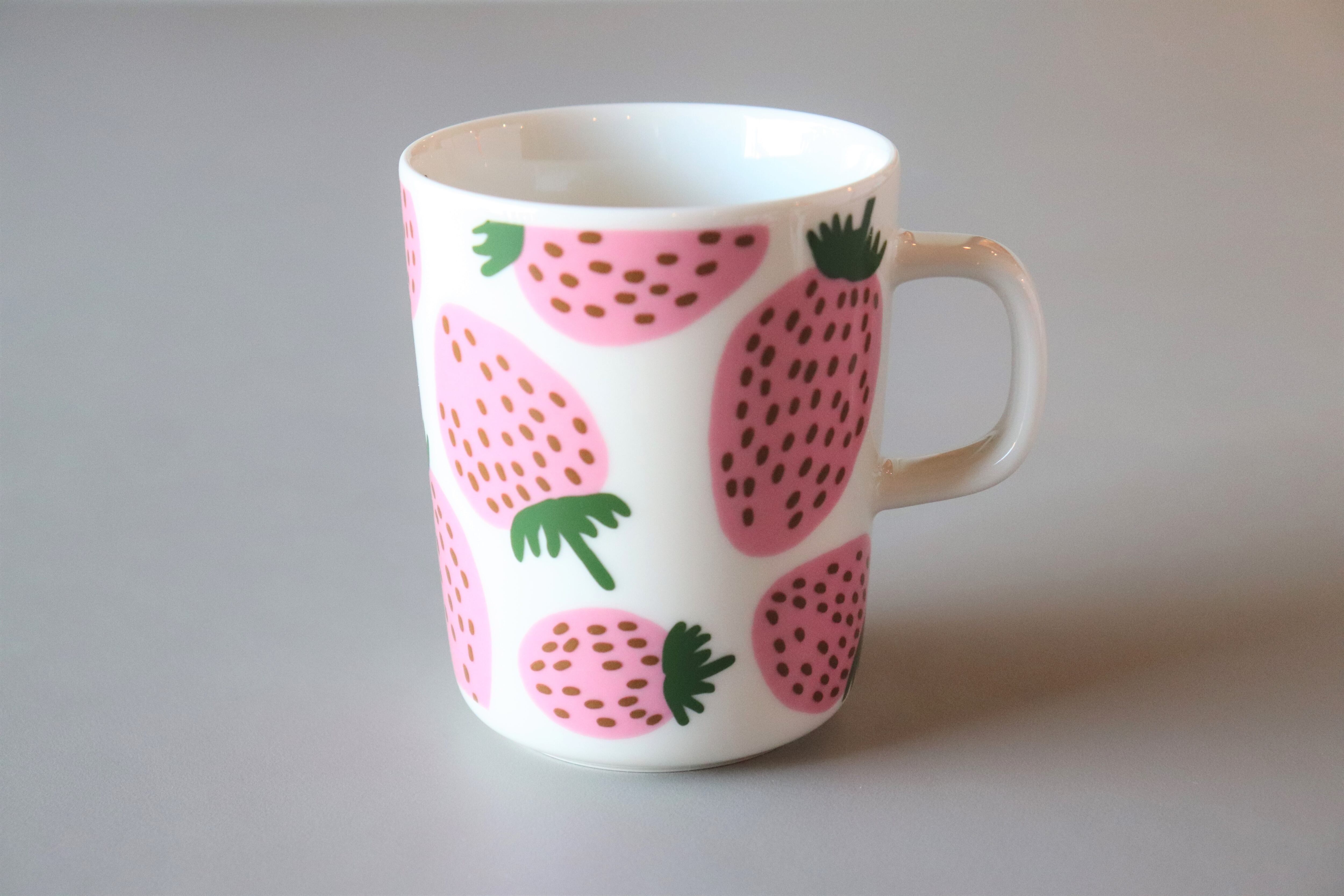 marimekko マリメッコ MANSIKKA MUG 2.5DL マンシッカ マグ ホワイト ...