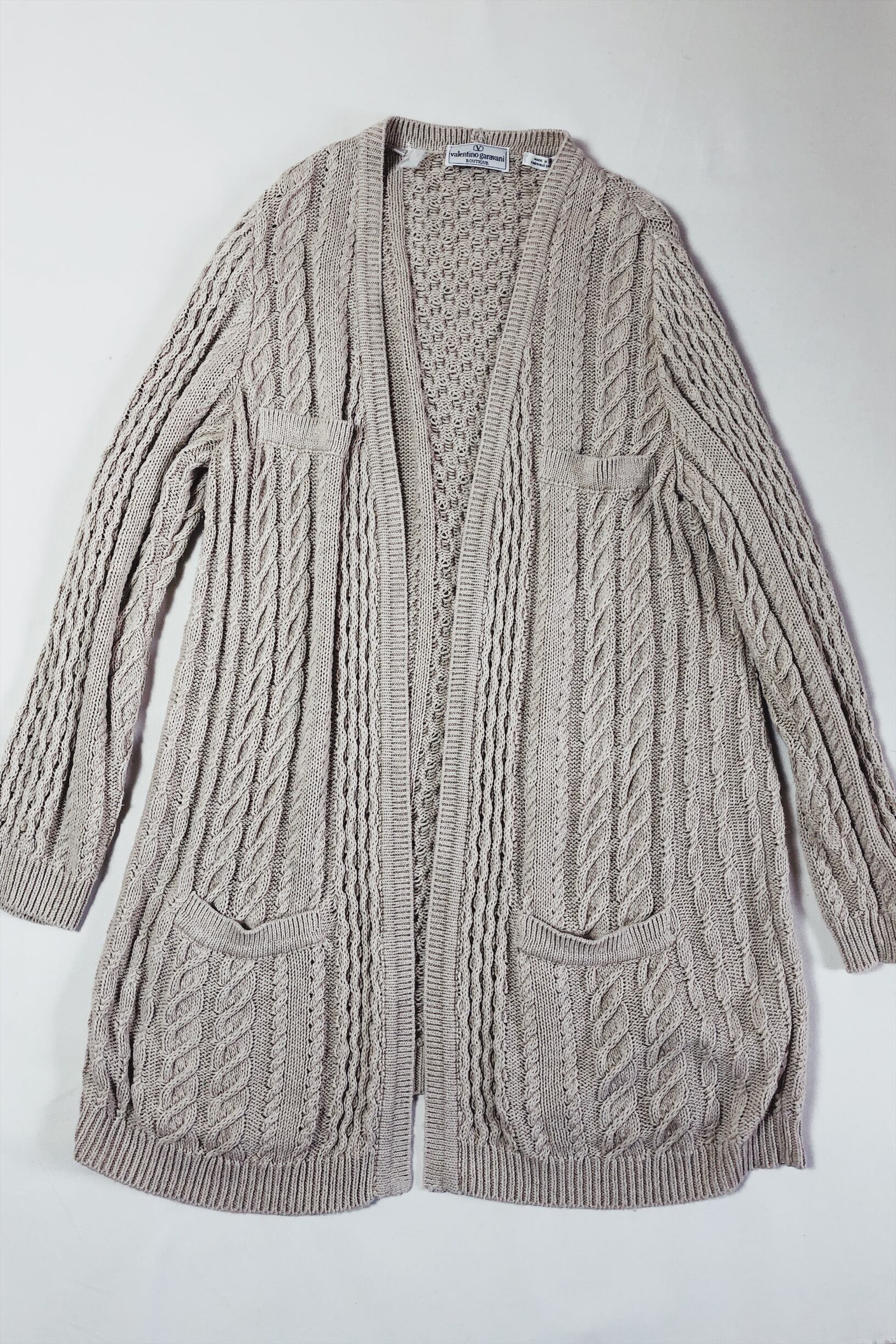 90s valentino garavani コットンニットカーディガン | PAY ID