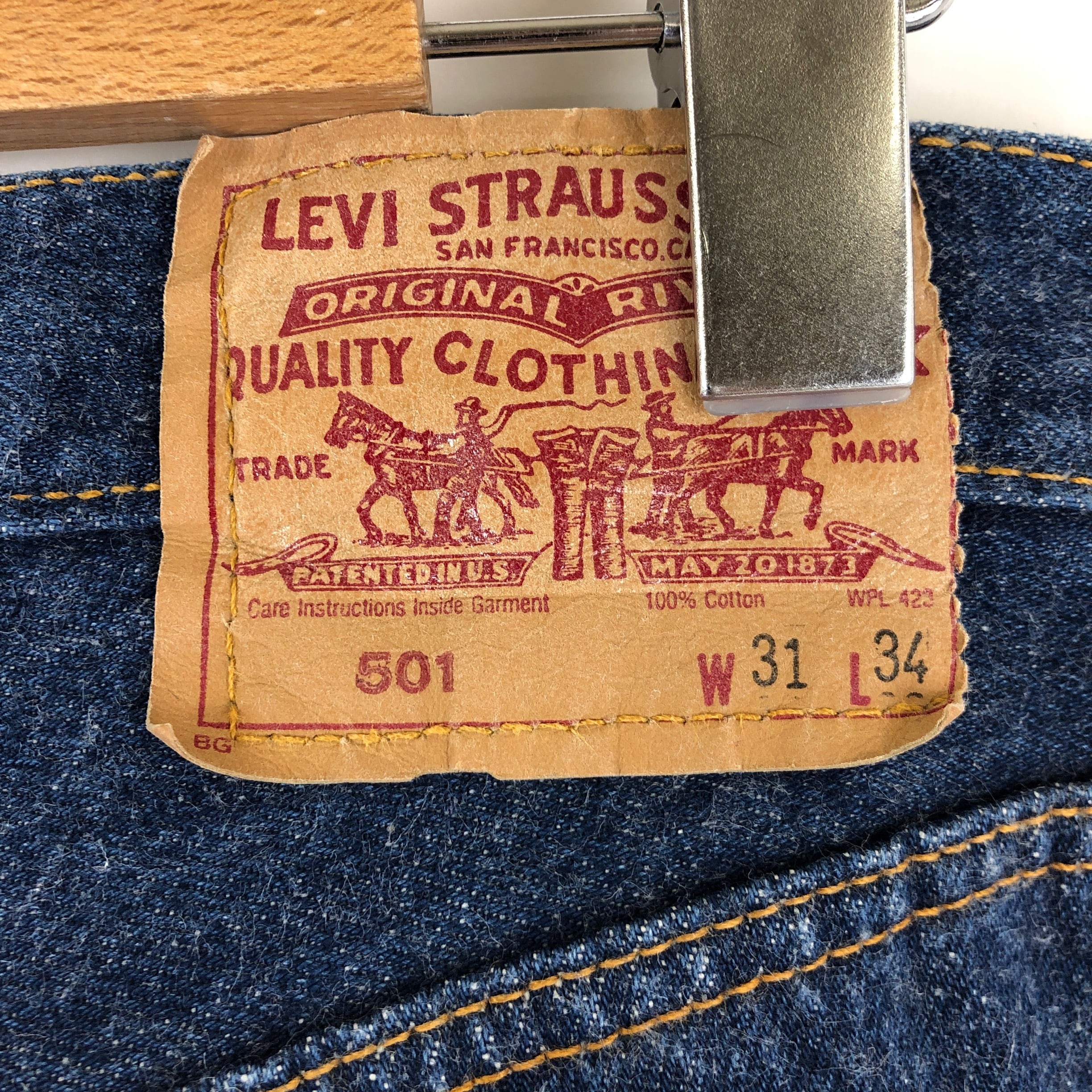 Levi's リーバイス 501ジーンズ デニムパンツ 濃紺系  W31