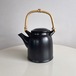 90s bamboo handle teapot