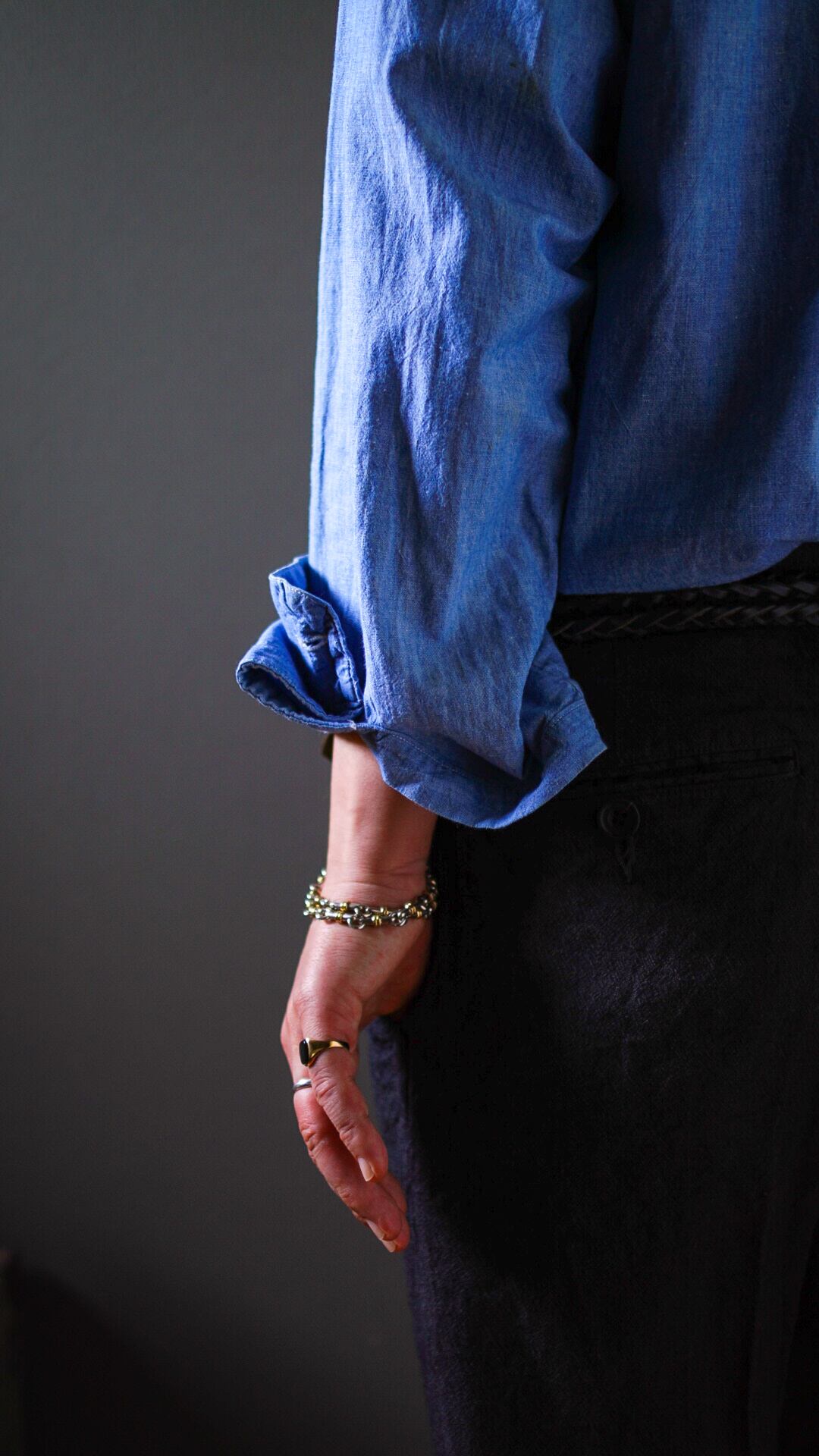 1990-2000s】U.K. VINTAGE 9ct イエロー ゴールド スクエア シグネット