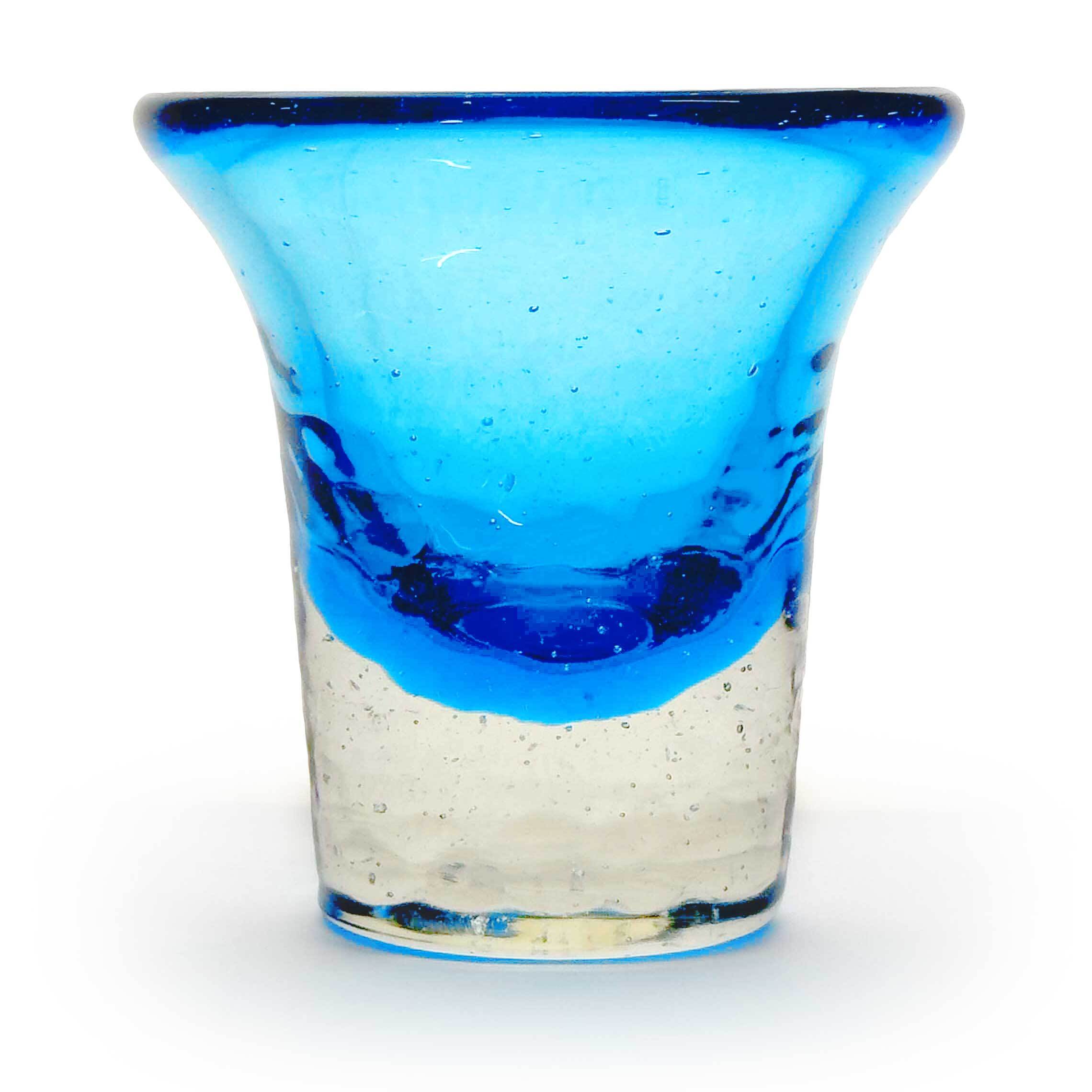 ガラス工房清天】おちょこ 水色 [琉球ガラス] | 【琉球ガラス】と