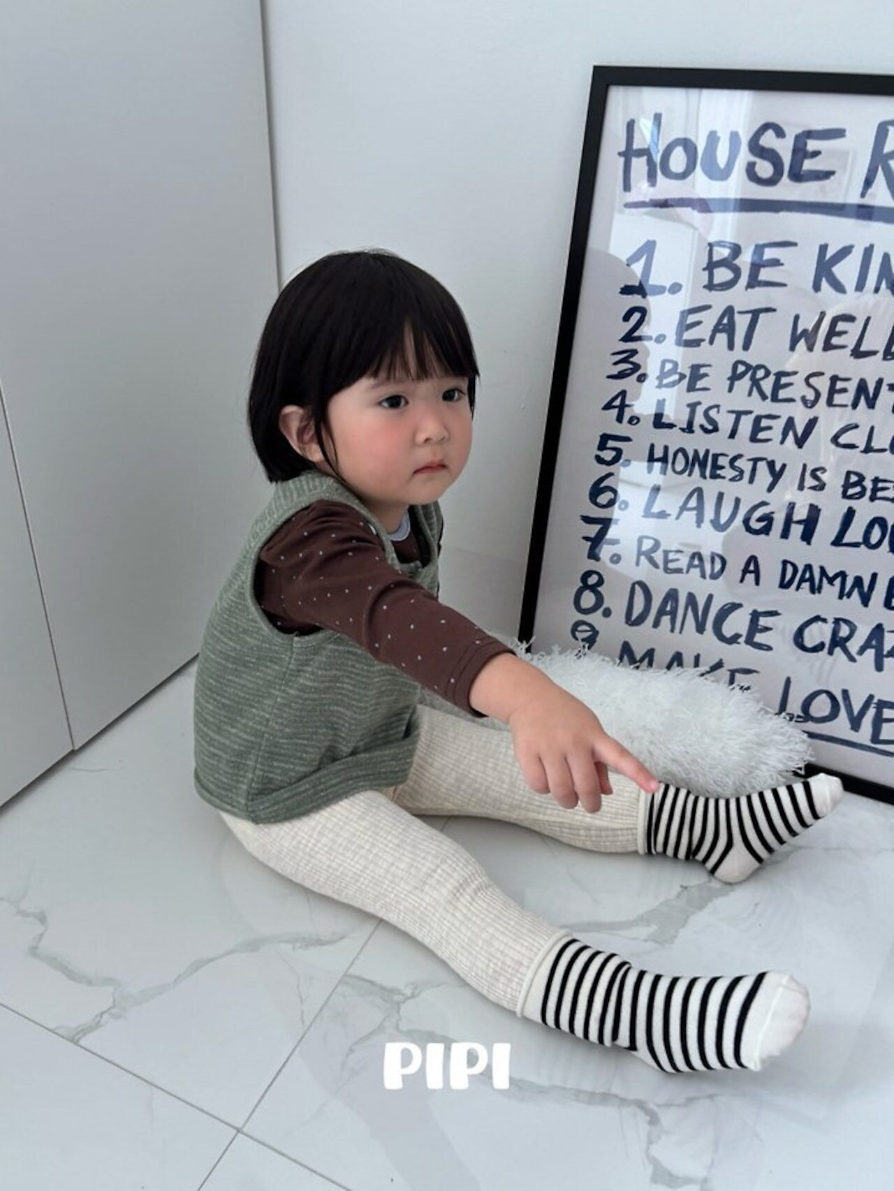【取寄】PIPI カラーリブレギンス｜秋服｜韓国子供服｜26/AT