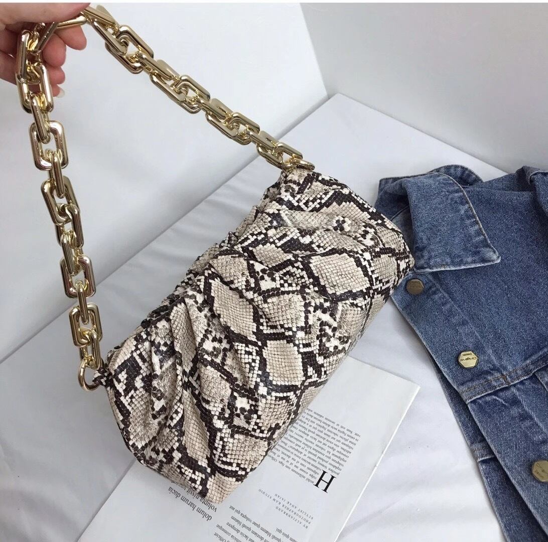 チェーン柄ミニバッグ