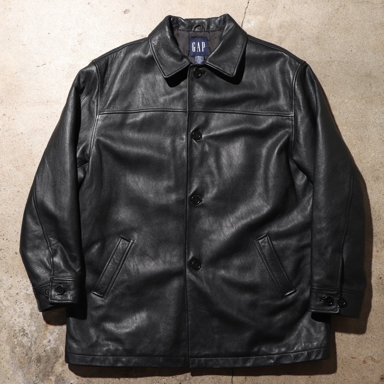 Mint Condition XL OLD GAP 90s レザー カーコート オールドギャップ  