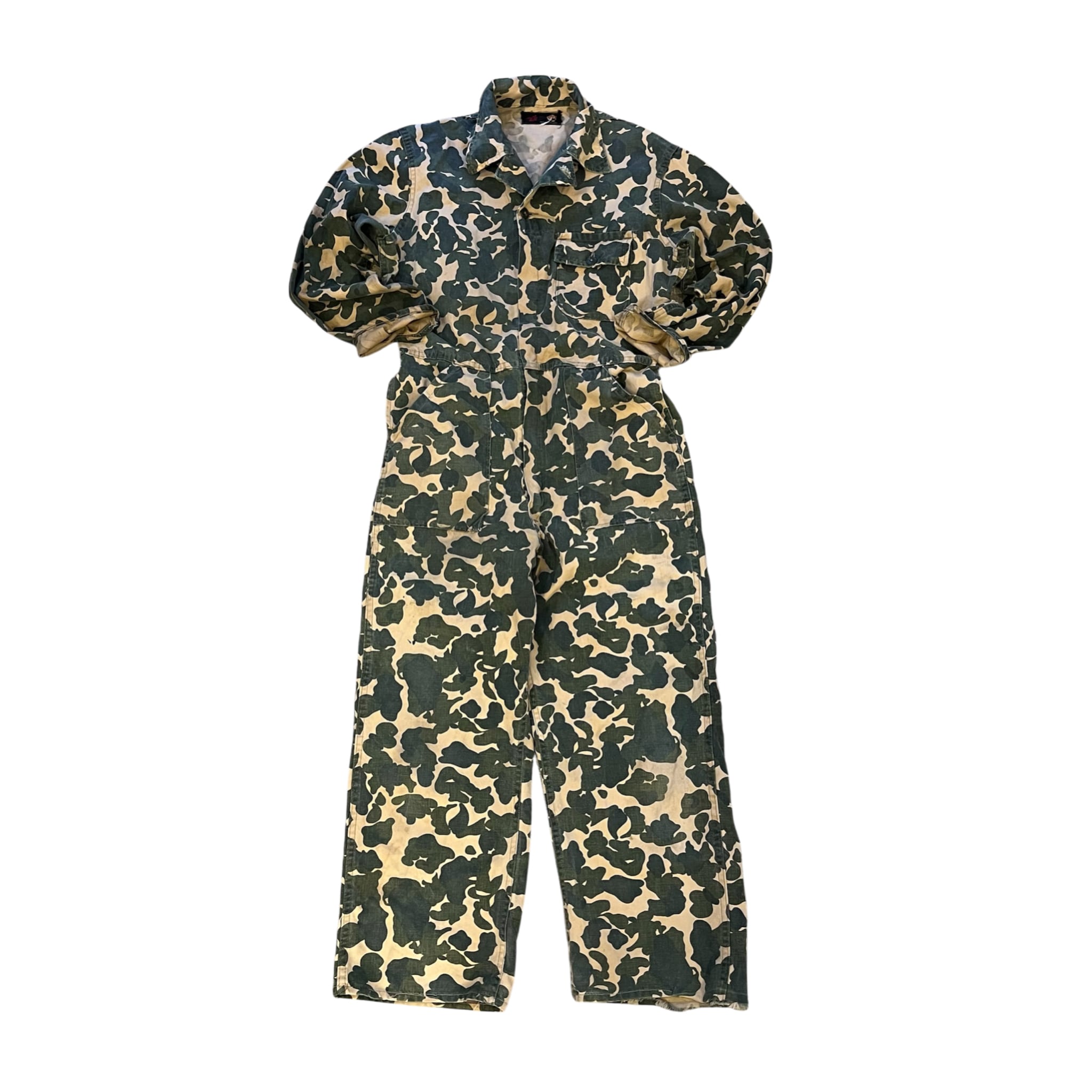 美品 希少 60s bullseye bill ハンターカモ 柄 オーバーオール 60's Bullseye Bill Duck Hunter Camouflage All In One | BLUE VALENTINE