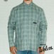 【RAISED BY WOLVES/レイズドバイウルブス】TENCEL SHADOW PLAID SHIRT 長袖シャツ / LAGOON / FW26-14514