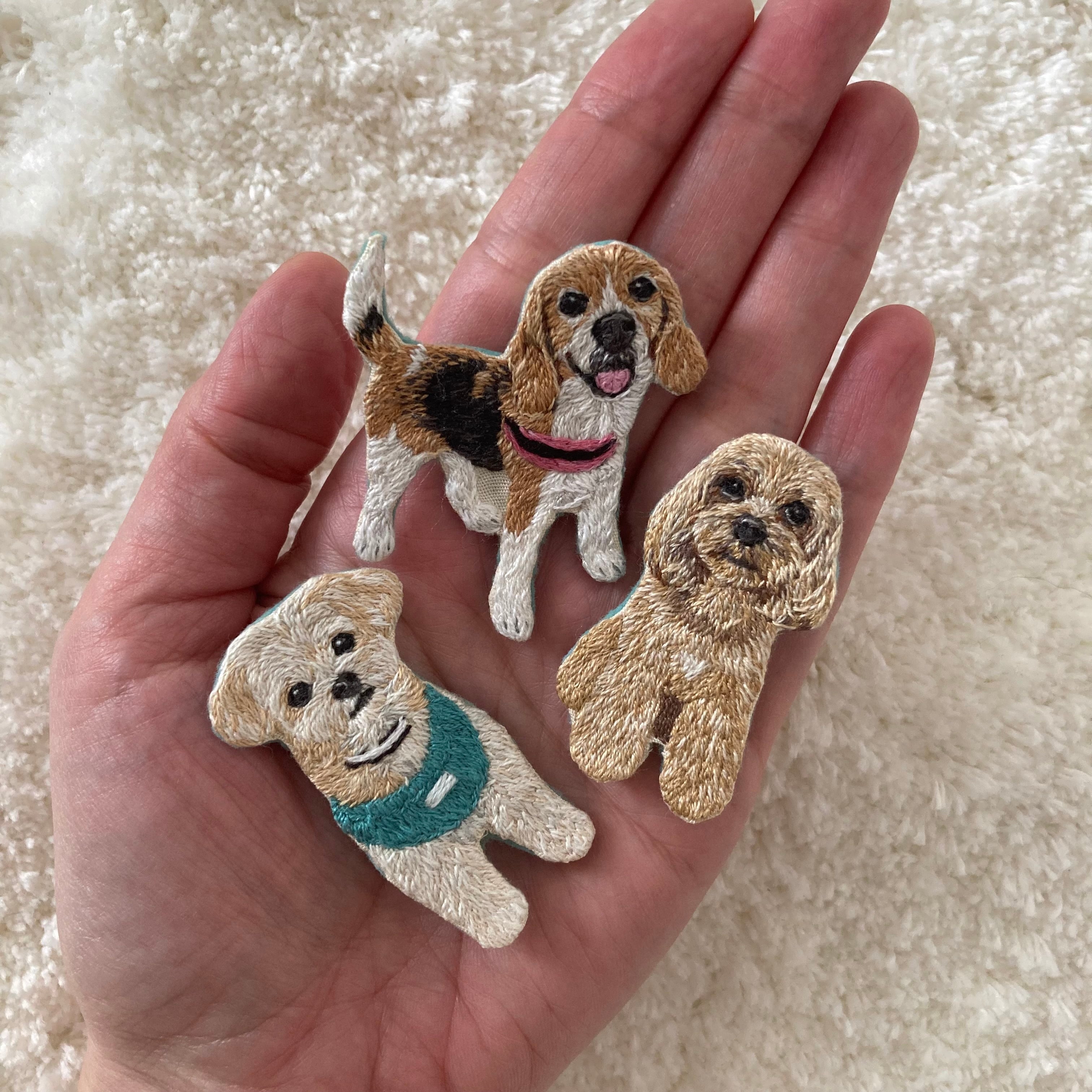 うちの子刺繍ブローチ | ito.to.enogu