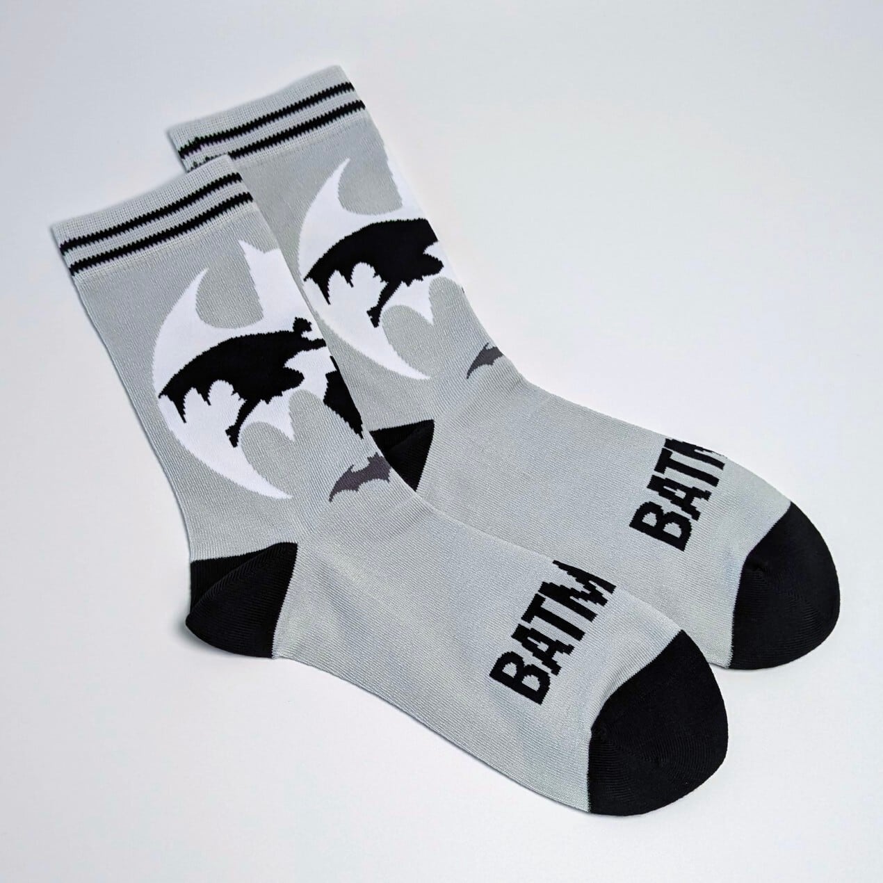 ♧【 crew socks / クルーソックス 】BATMAN ( バットマン )  バットシグナル / 靴下 / ソックス〚アメリカン雑貨 アメトイ〛