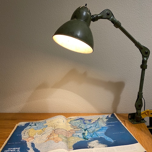 #602 アメリカ ビンテージ FOSTORIA LAMP インダストリアル デスクランプ 工業系 ウォールランプ ライト 照明 1940-60's