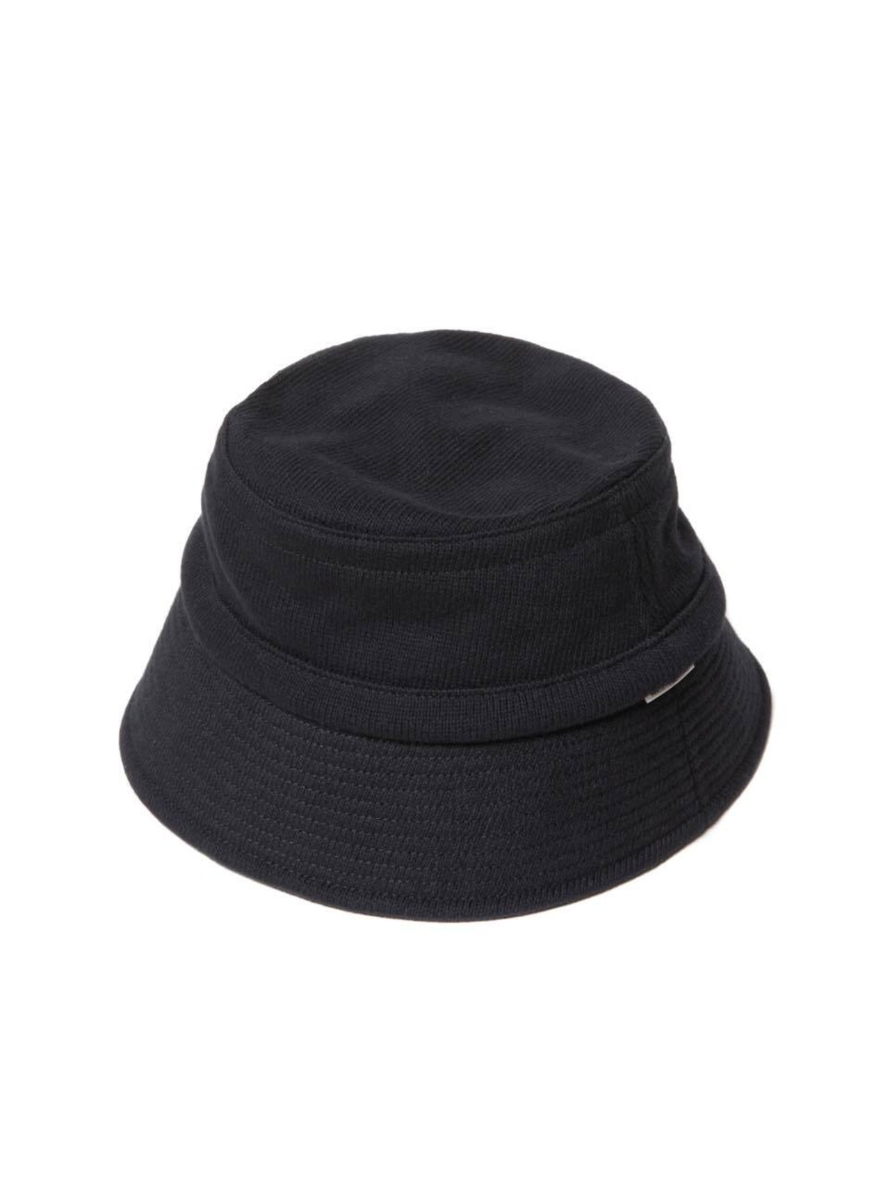  Knit Bucket Hat - Black -