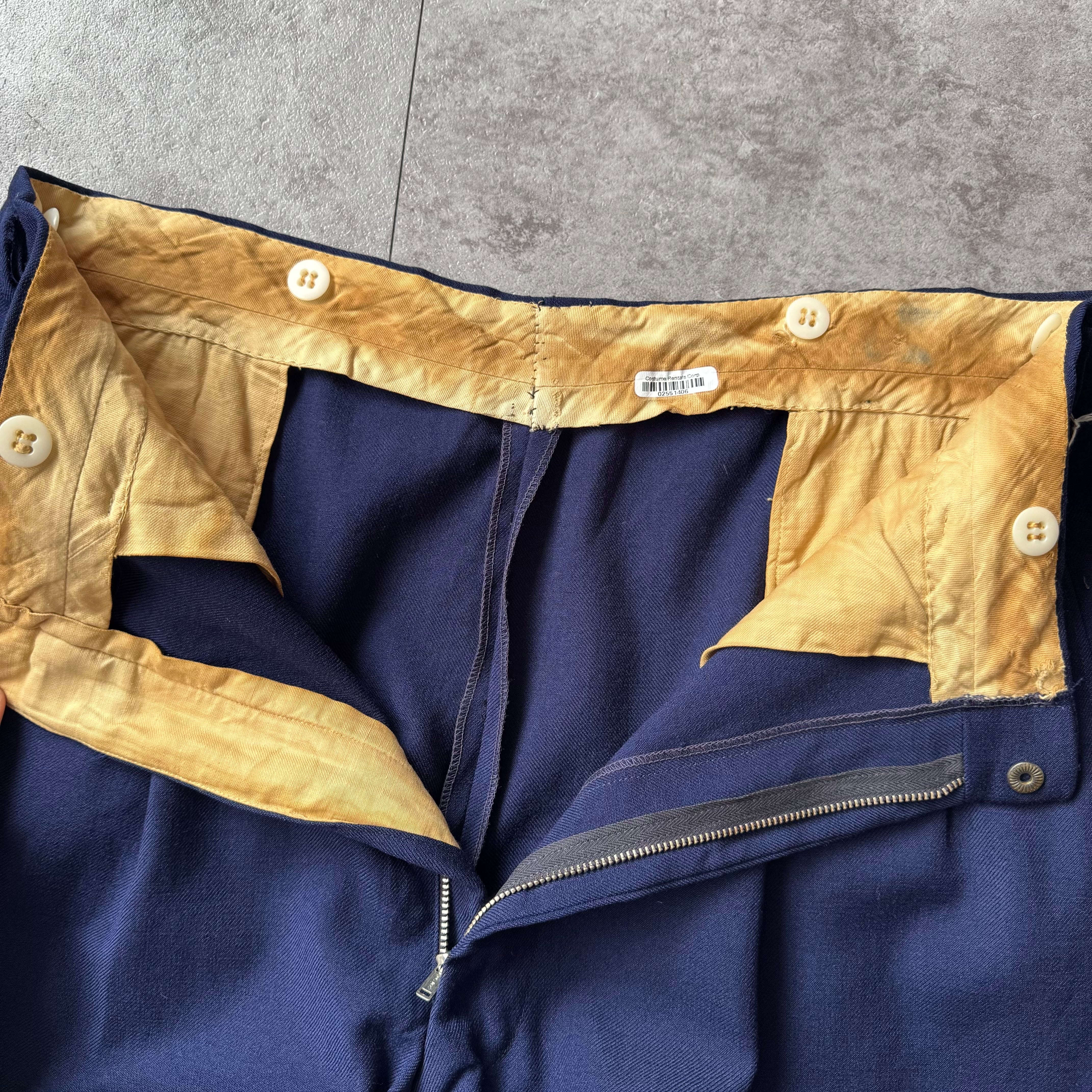 1950's US Vintage 2tuck Wool Gab Slacks / 50年代 アメリカン