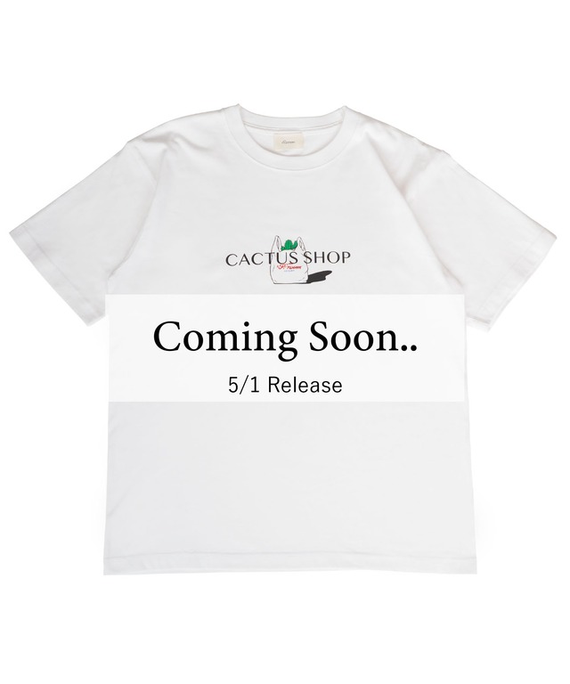 【#Re:room】CACTUS SHOP PRINT T-SHIRTS［REC755］