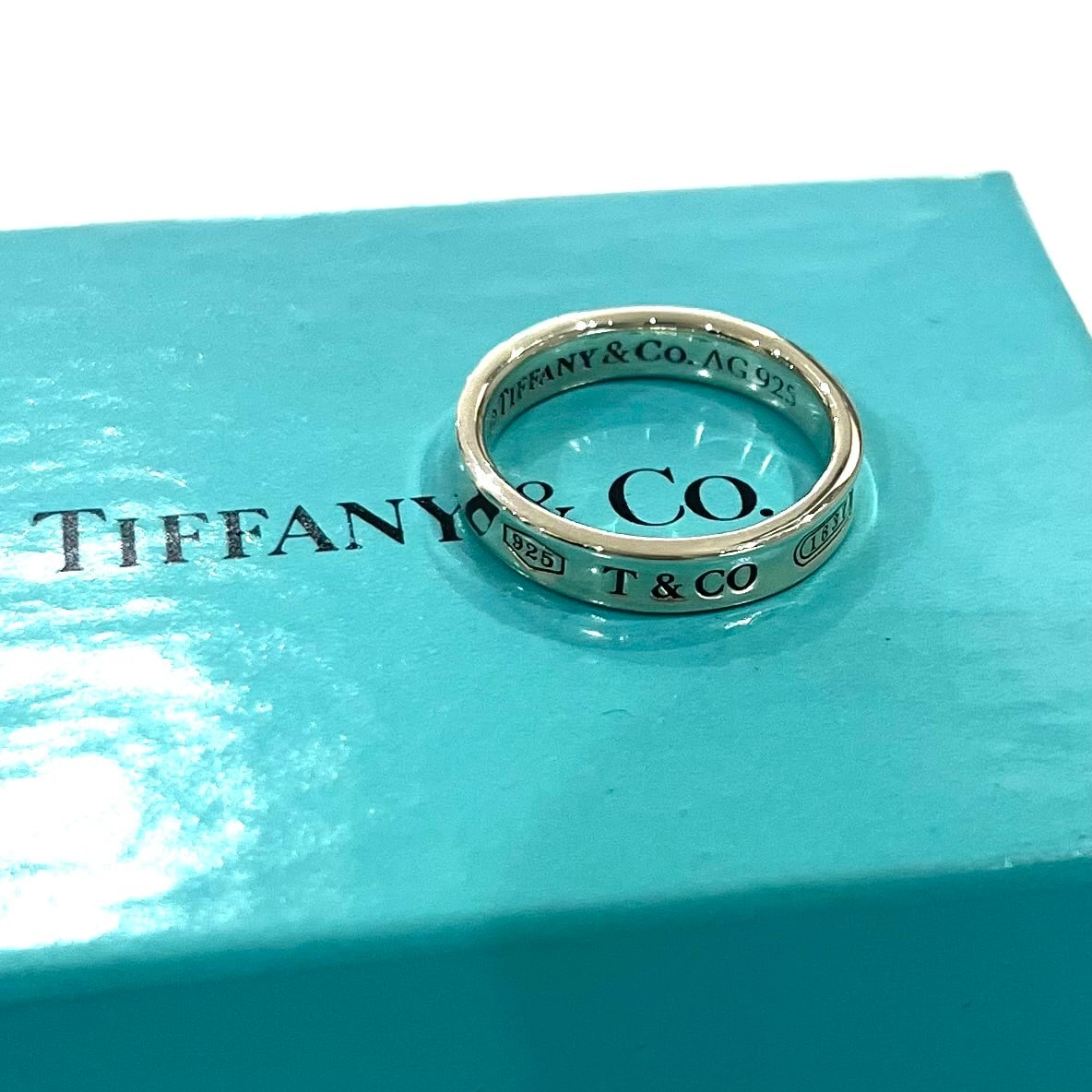 TIFFANY&CO】 【12号 】2396 T&CO ナローシルバー925ヴィンテージ