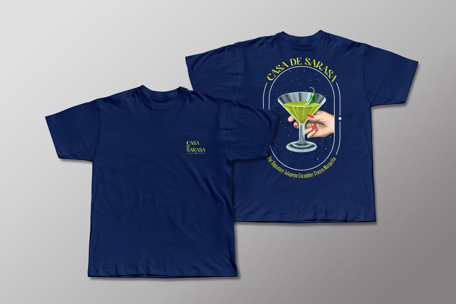 【Frozen Margarita Tee】Casa De Sarasa オリジナル 綿100％ 半袖Tシャツ 男女兼用