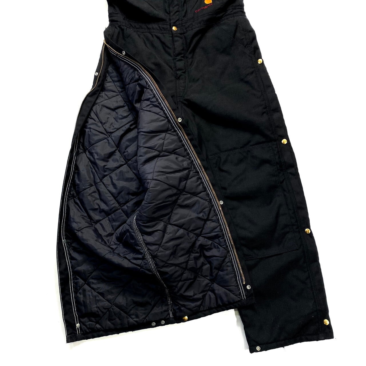 90年代 USA製 Carhartt カーハート ダック地 ナイロン オーバーオール