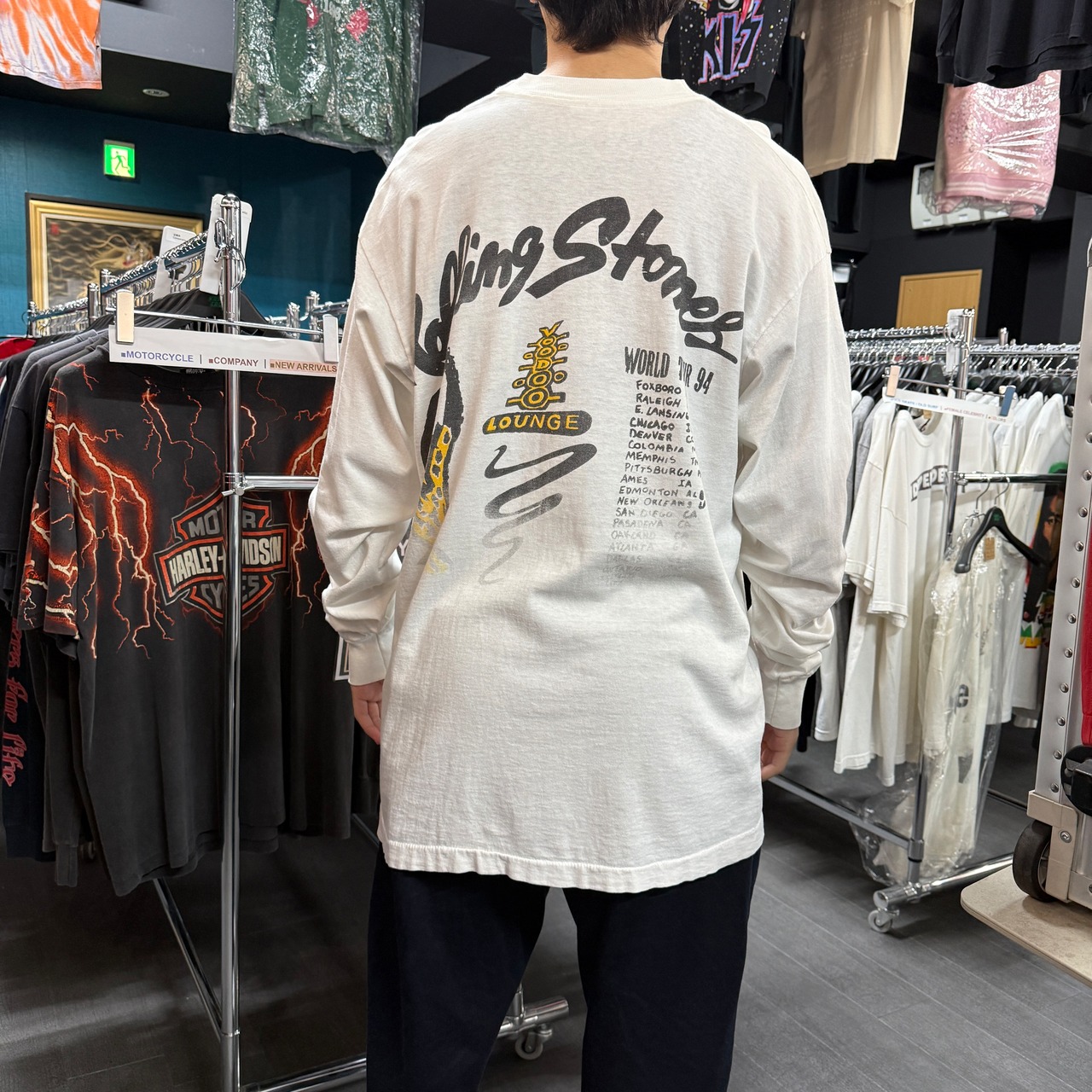 【THE ROLLING STONES】ザ・ローリング・ストーンズ "VOODOO LOUNGE TOUR" 90's Vintage ロングスリーブTシャツ