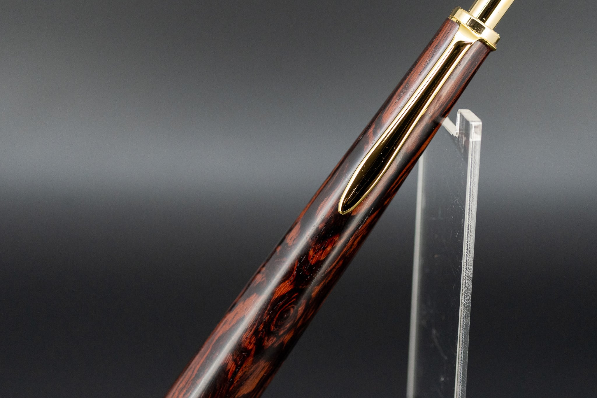 【東洋のローズウッド】 縞紫檀 変わり杢 極上 gold MP