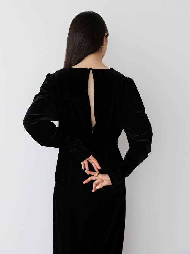 back open velour onepiece