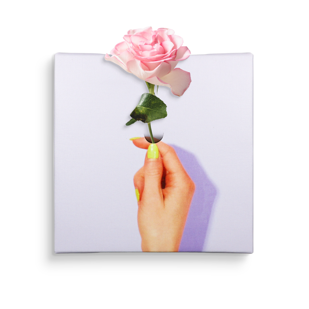 アートパネル キャンバスアート ファブリックパネル 手 一輪挿し