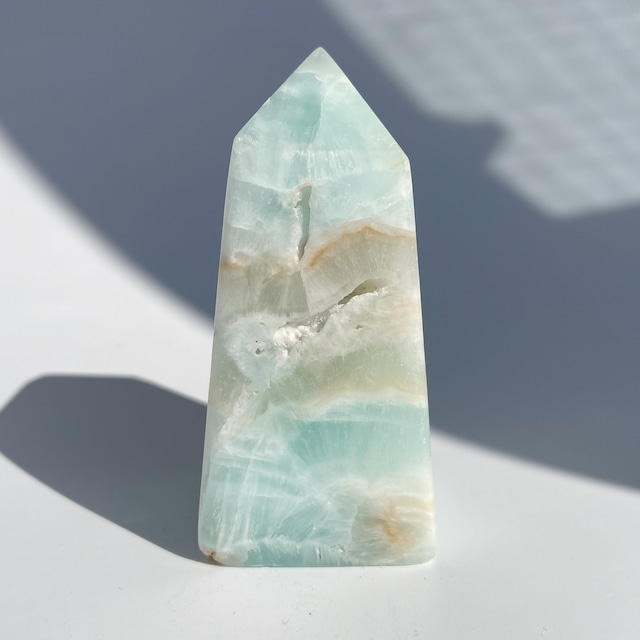 カリビアンブルーカルサイト タワー93◇ Caribbian Blue Calcite ◇天然石・鉱物・パワーストーン