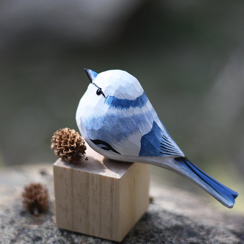 木製の鳥の彫刻 ルリガラ g-048 | Pay ID 木製の鳥の彫刻 ルリガラ g-048 | Pay ID