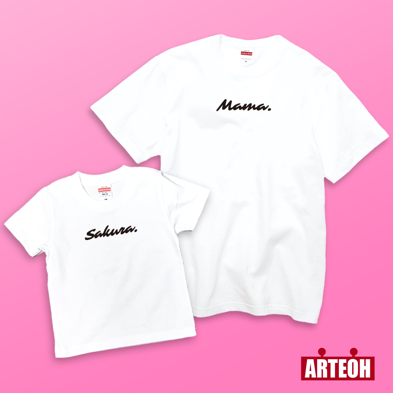 名前入り】カジュアル 名入れTシャツ（ホワイトT） | 名入れショップ
