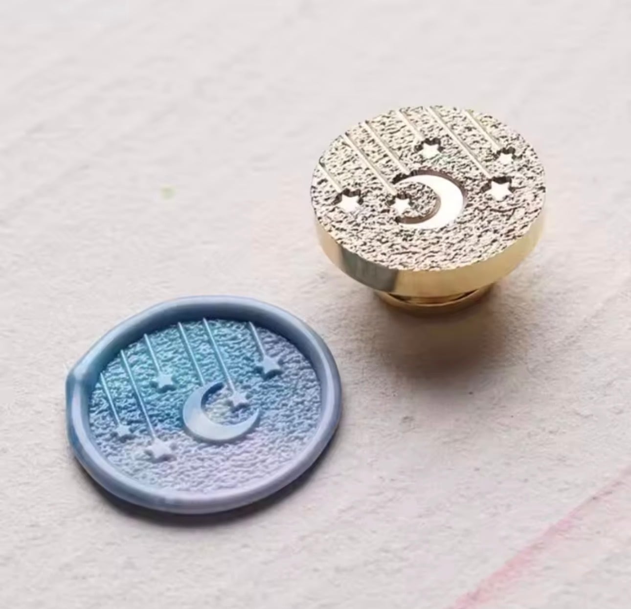 スタンプ(月と星のオーナメント)